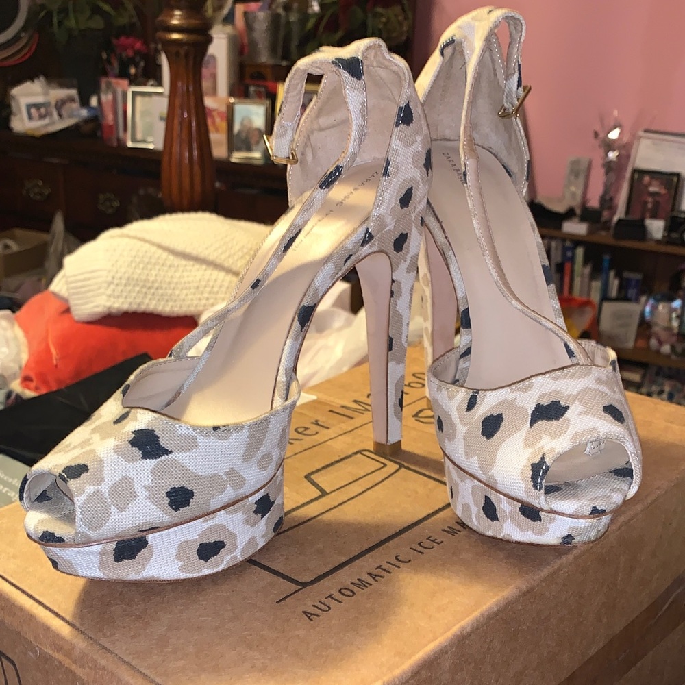 Zara Printed High Heels